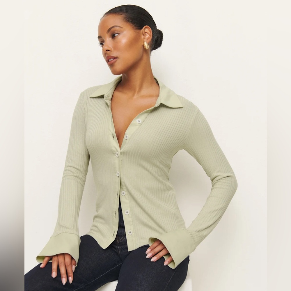 Reformation Miles Knit Top